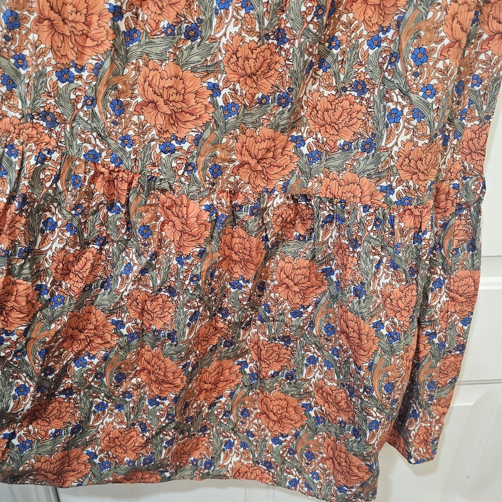 ZARA Floral Tie Strap Maxie Dress Boho - Picture 3 of 12